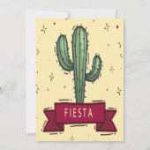 Mexican Fiesta Baby Shower Einladung (Rückseite)