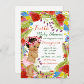 Mexican Fiesta Baby Shower Einladung (Vorne/Hinten)