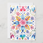 Mexican Fiesta Baby Shower Einladung (Rückseite)