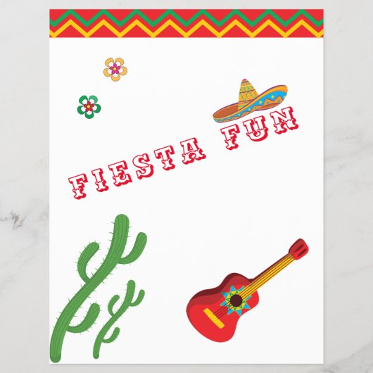 Mexican Fiesta Baby Shower 🎉 Fun Question Game Flyer (Hinten)