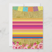 Mexican Fiesta Baby Shower Party Einladung (Rückseite)