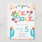 Mexican Fiesta Birthday Einladung (Vorderseite)