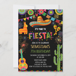 Mexican Fiesta Birthday Party Einladung
