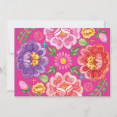 Mexican Fiesta Blume 3rd Girls Birthday Foto Einladung (Rückseite)