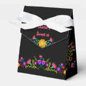 Mexican Fiesta Blume Black Personalisiert Geschenkschachtel (Vorderseite)