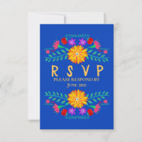 Mexican Fiesta Blume Royal Blue Quinceanera