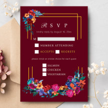Mexican Fiesta Blume Wedding Burgundy UAWG
