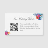 Mexican Fiesta Blume Wedding Details Magnet Card (Vorderseite)