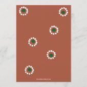 Mexican Fiesta Boho Barro Wedding Menükarte (Rückseite)