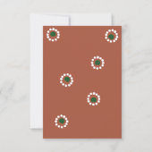 Mexican Fiesta Boho Barro Wedding QR Code RSVP Karte (Rückseite)