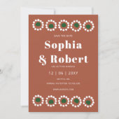 Mexican Fiesta Boho Barro Wedding Save The Date (Vorderseite)