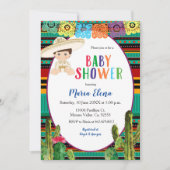 Mexican Fiesta Boy Baby Shower Einladung (Vorderseite)