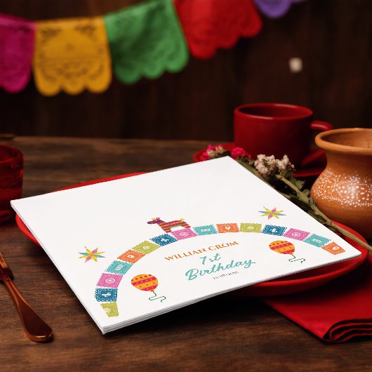 Mexican Fiesta Cactus 1. Geburtstag Serviette