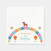 Mexican Fiesta Cactus 1. Geburtstag Serviette (Vorderseite)