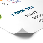 Mexican Fiesta Cactus 1st Year Birthday Mileston Poster (Ecke)