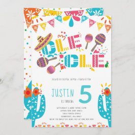 Mexican Fiesta Cactus Birthday Einladung