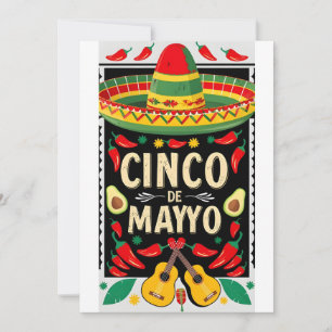 Mexican Fiesta Cactus Card Einladung