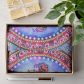 Mexican Fiesta Cinco de Mayo Blue Red Decoupage Seidenpapier (Geschenk)
