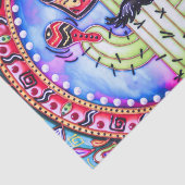 Mexican Fiesta Cinco de Mayo Blue Red Decoupage Seidenpapier (Ausschnitt)