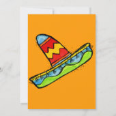 Mexican Fiesta Cinco de Mayo Einladung Orange (Rückseite)