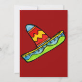 Mexican Fiesta Cinco de Mayo Einladungen Rot (Rückseite)