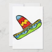 Mexican Fiesta Cinco de Mayo Einladungen Weiß (Rückseite)