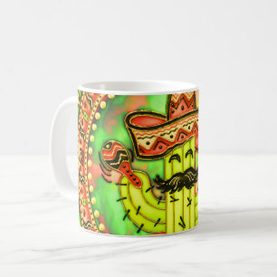 Mexican Fiesta Cinco de Mayo Sombrero Hat Green Kaffeetasse