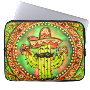Mexican Fiesta Cinco de Mayo Sombrero Hat Green Laptopschutzhülle