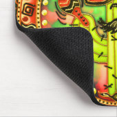 Mexican Fiesta Cinco de Mayo Sombrero Hat Green Mousepad (Ecke)