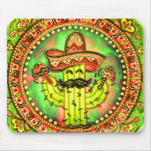 Mexican Fiesta Cinco de Mayo Sombrero Hat Green Mousepad (Vorne)