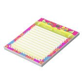 Mexican Fiesta Colorful Cutout Notepad Notizblock (Rotiert)