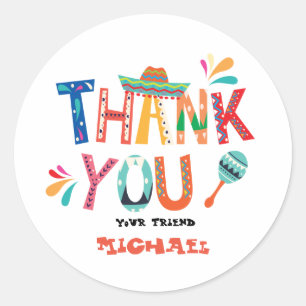 Mexican FIesta Danke, dass Sie Aufkleber