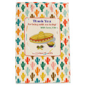 Mexican Fiesta Danke, dass Sie ein Geschenk Tasche Mittlere Geschenktüte (Vorderseite)