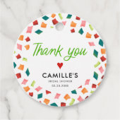 Mexican Fiesta Danke für den Tag Geschenkanhänger (Vorderseite)