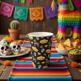 Mexican Fiesta & Día de Muertos Pappbecher