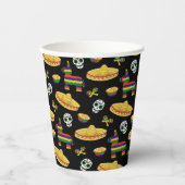 Mexican Fiesta & Día de Muertos Pappbecher (Vorderseite)