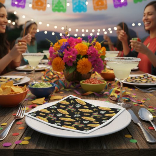 Mexican Fiesta & Día de Muertos Serviette