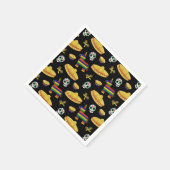 Mexican Fiesta & Día de Muertos Serviette (Ecke)