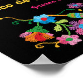 Mexican Fiesta Embroidery Welcome Poster (Ecke)