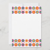 Mexican Fiesta Floral Co-Ed Bridal Shower Einladung (Rückseite)