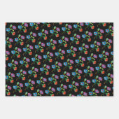 Mexican Fiesta Floral Embroidery Party Maracas Geschenkpapier Set (Vorderseite)