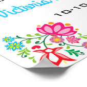 Mexican Fiesta Floral Welcome Poster (Ecke)