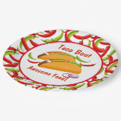 Mexican Fiesta Food Taco Bout Phantastisch Food Pa Pappteller (Schrägansicht)