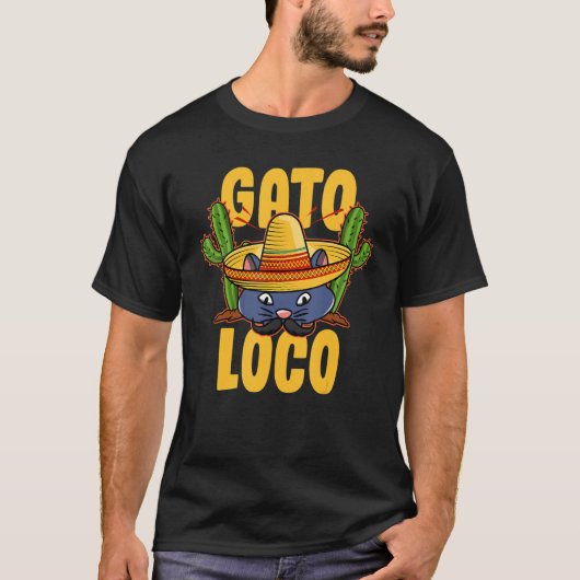 Mexican Fiesta - Gato Loco T-Shirt (Vorderseite)