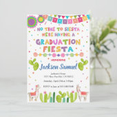 Mexican Fiesta Graduation Party Invitation Einladung (Stehend Vorderseite)