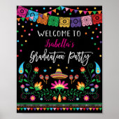 Mexican Fiesta Graduation Party Welcome Poster (Vorne)