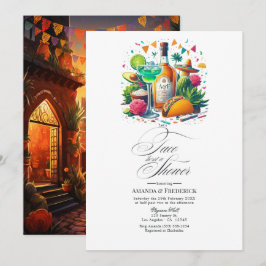 Mexican Fiesta "Let's Taco 'Bout a Couples Shower" Einladung