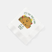 Mexican fiesta let's taco "über eine Babydusche Serviette (Ecke)