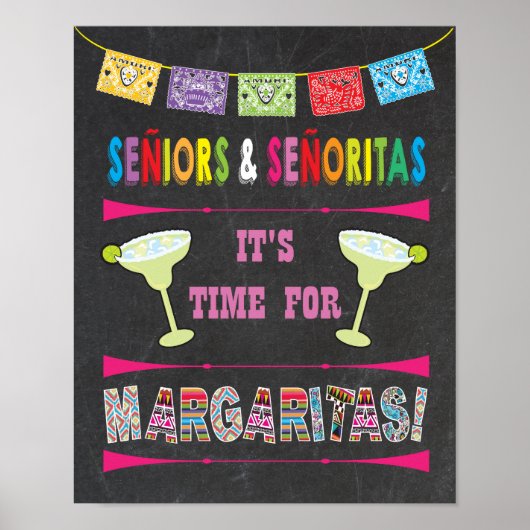 Mexican Fiesta Margarita Time Poster (Vorne)