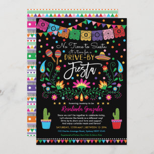 Mexican Fiesta Nacho Average Drive by Baby Dusche Einladung